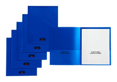 FOLDER TAKE HOME HEAVY DUTY BLUE SCHOOL SMART PACK OF 24