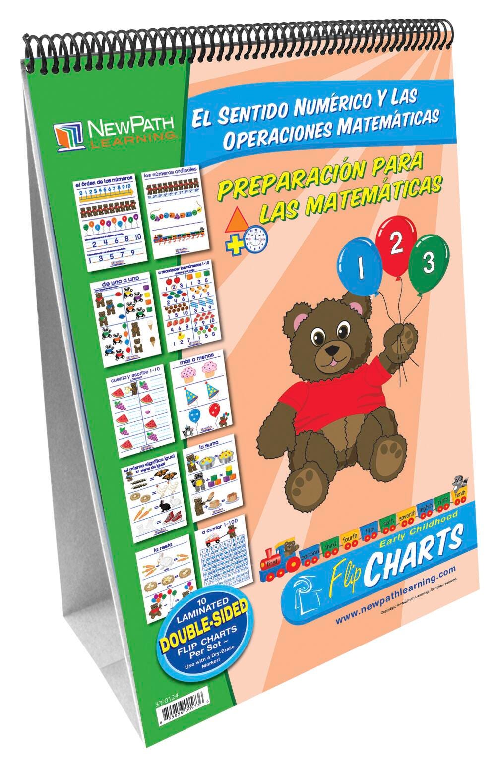 FLIP CHART NUMBER SENSE MATTER SET GR K-2 SPANISH EDITION