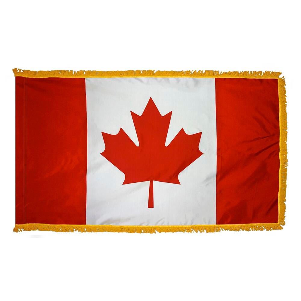 FLAG - 3X5 FT CANADA HEM AND FRINGE
