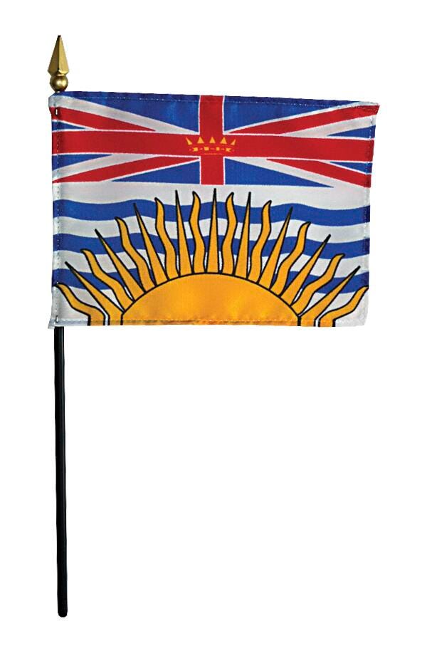 FLAG - 4X6 IN EB BRITISH COLUMBIA