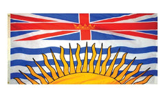 FLAG - 3X6 FT NYL-GLO BRITISH COLUMBIA