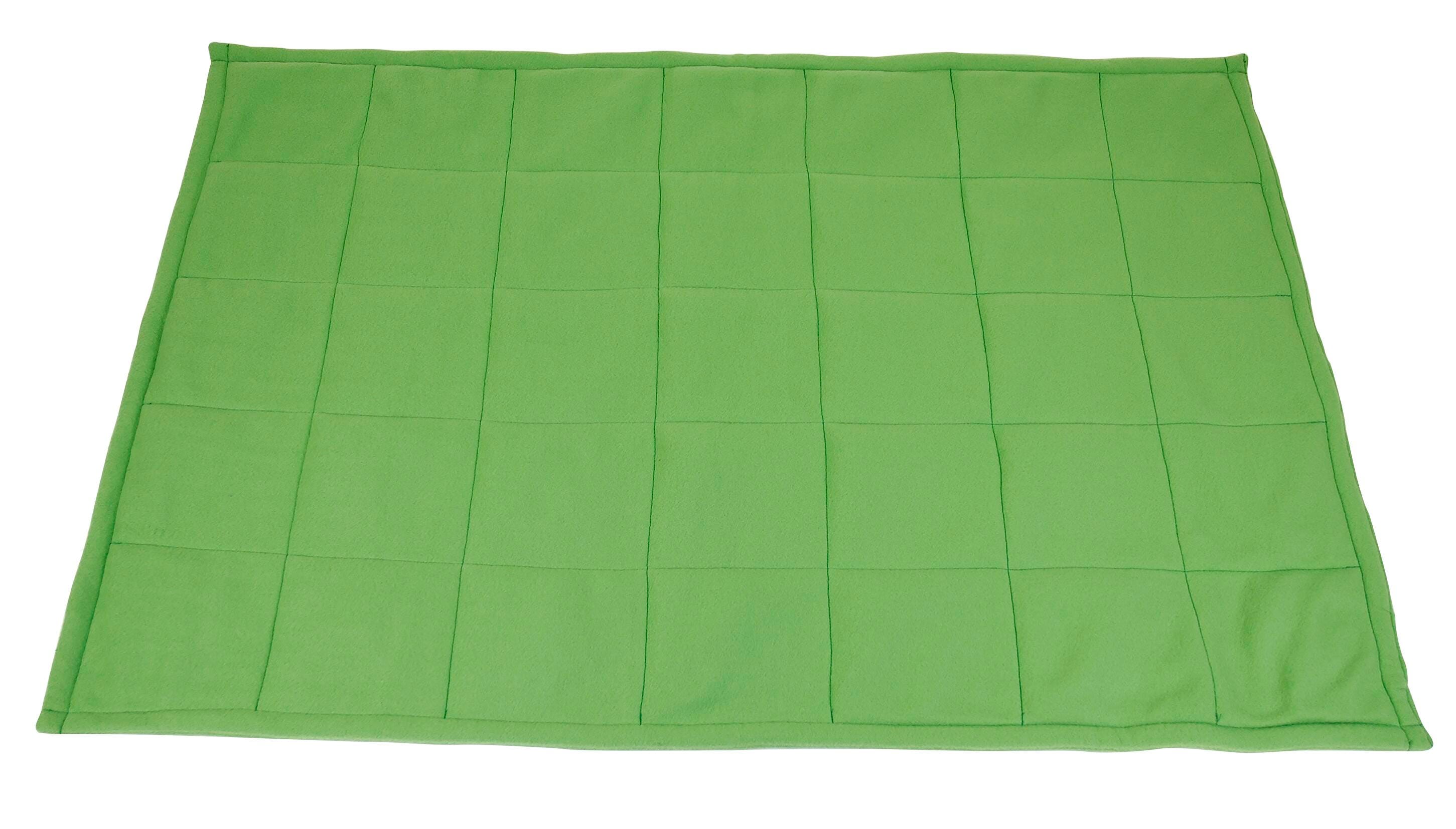 ABILITATIONS FLEECE WEIGHTED BLANKET - M - GREEN