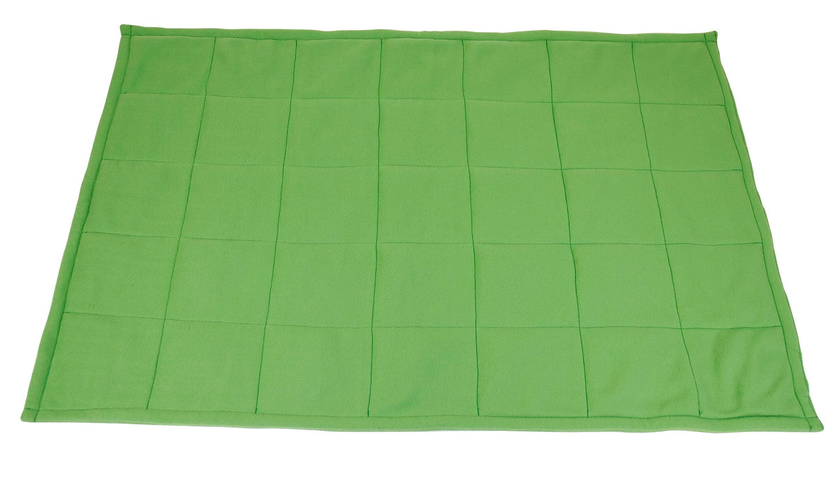 ABILITATIONS FLEECE WEIGHTED BLANKET - M - GREEN