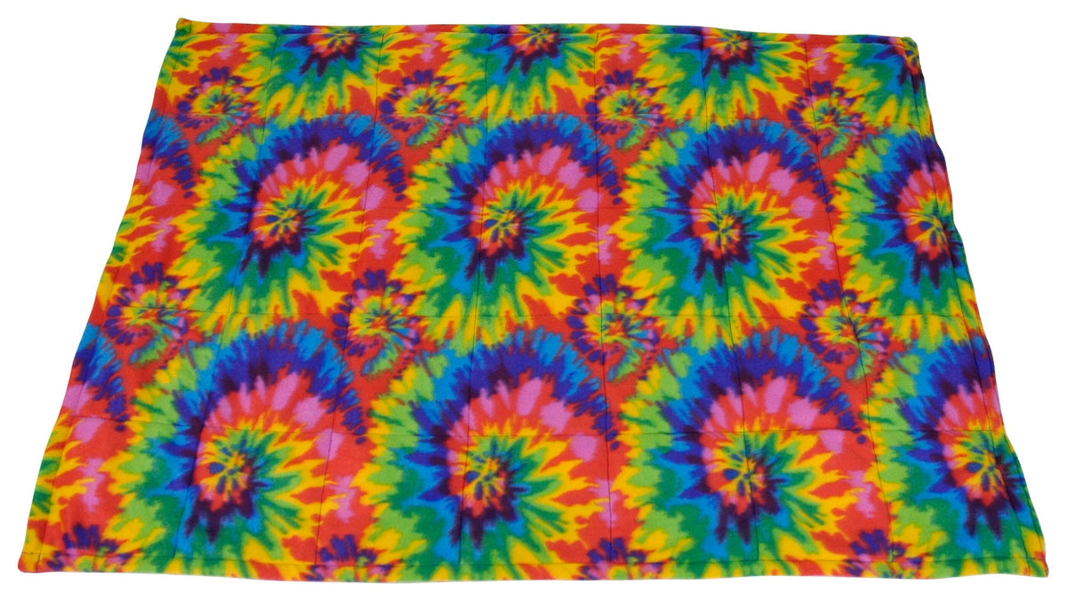 ABILITATIONS FLEECE WEIGHTED BLANKET - M - MULTI COLOR
