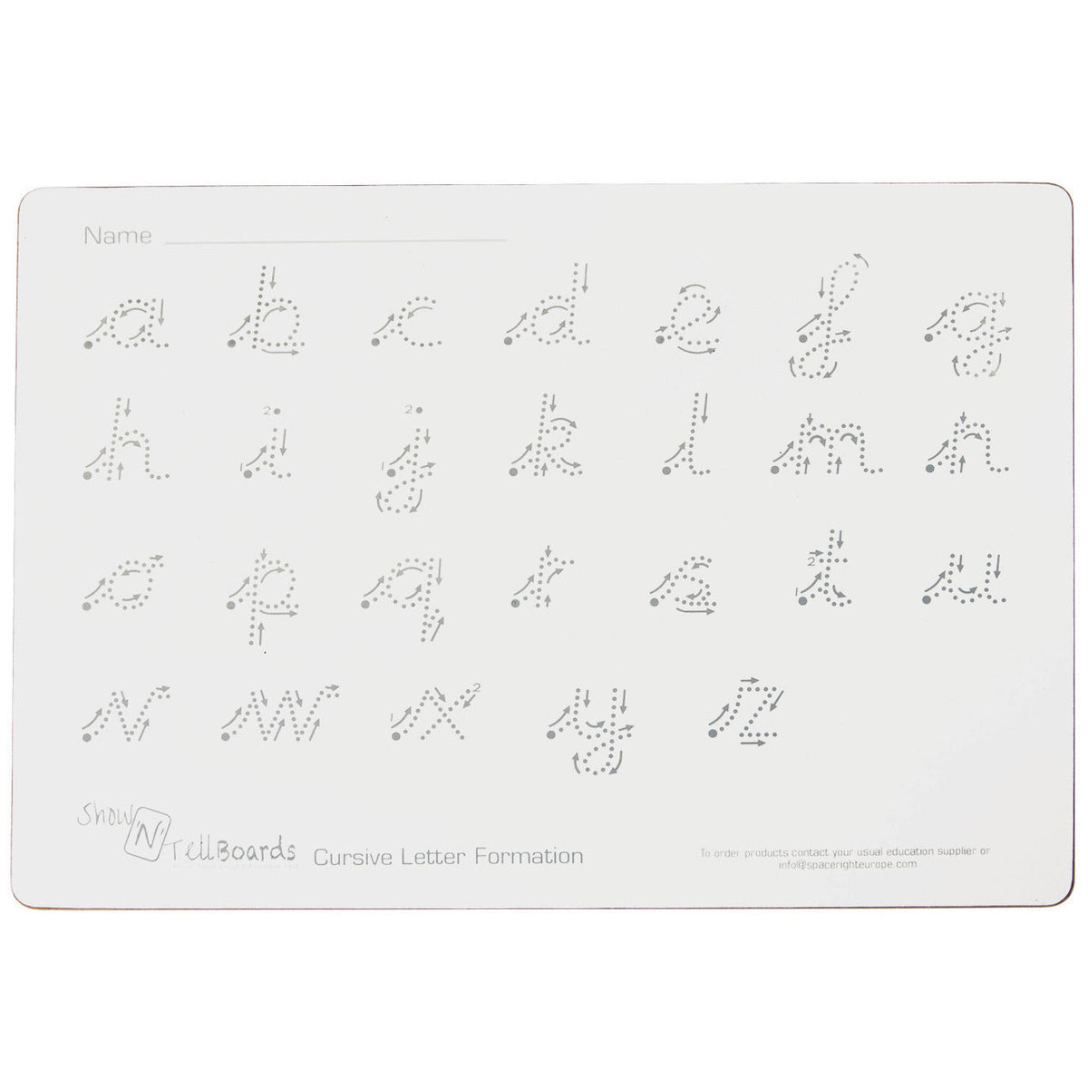 Whiteboard-Cursive A4 Pk 5