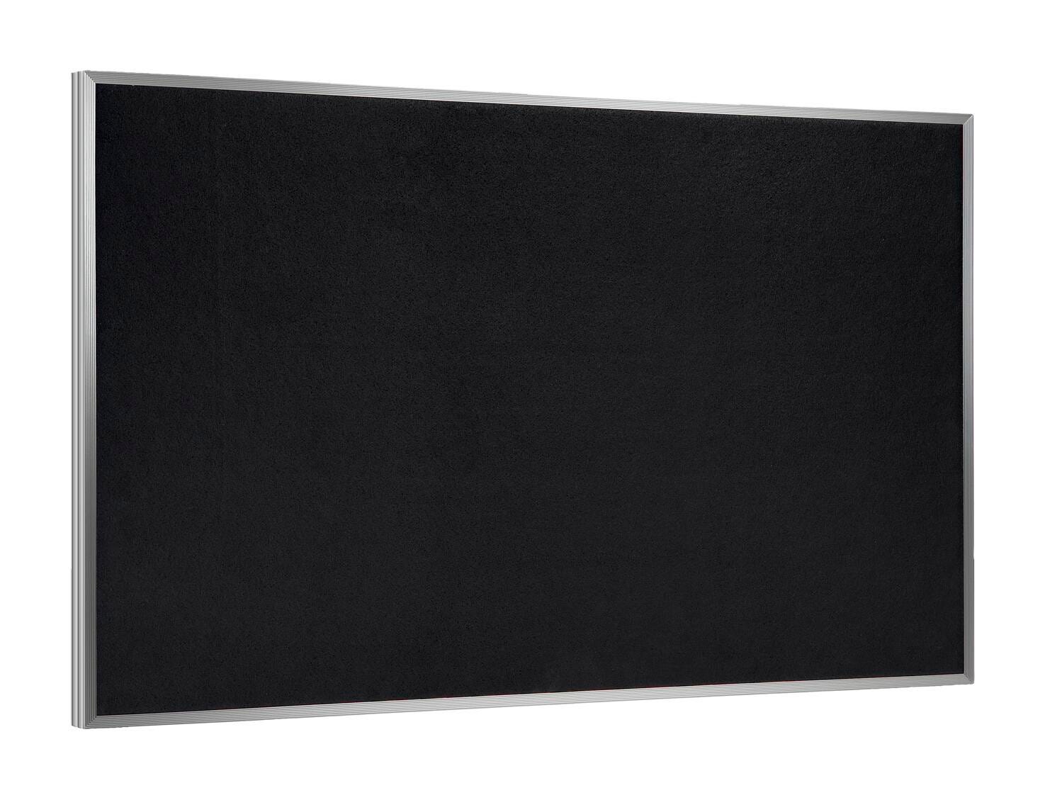 RUBBER TACKBOARD - GHENT - RECYCLED BULLETIN BOARD - SATIN ALUMINUM FRAME - 3 H X 4 W FT - SPECIFY TACKBOARD COLOR