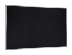 RUBBER TACKBOARD - GHENT - RECYCLED BULLETIN BOARD - SATIN ALUMINUM FRAME - 3 H X 4 W FT - SPECIFY TACKBOARD COLOR