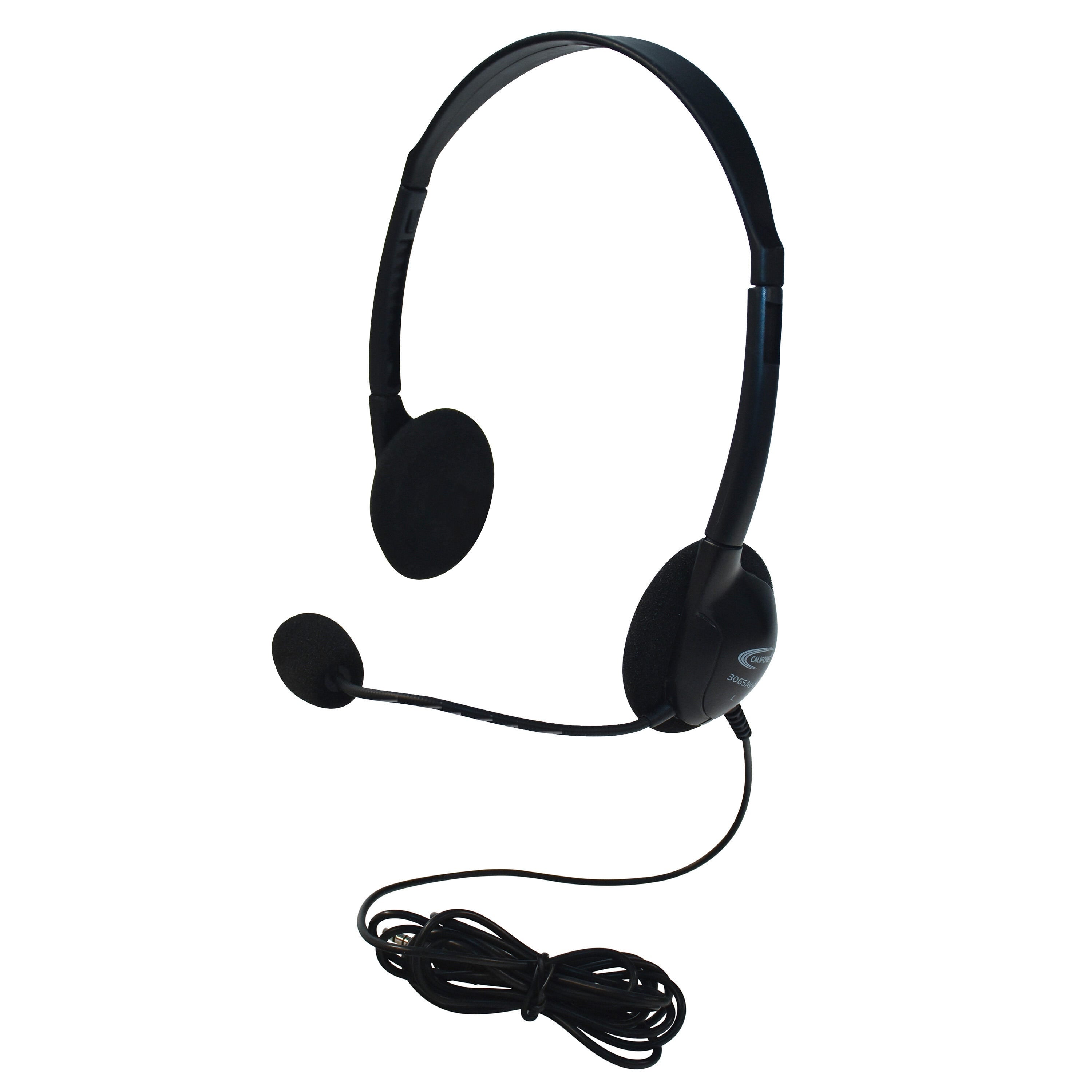 HEADSET LIGHTWEIGHT ON-EAR - 3.5MM - BLACK - CALIFONE 3065AVT - EACH