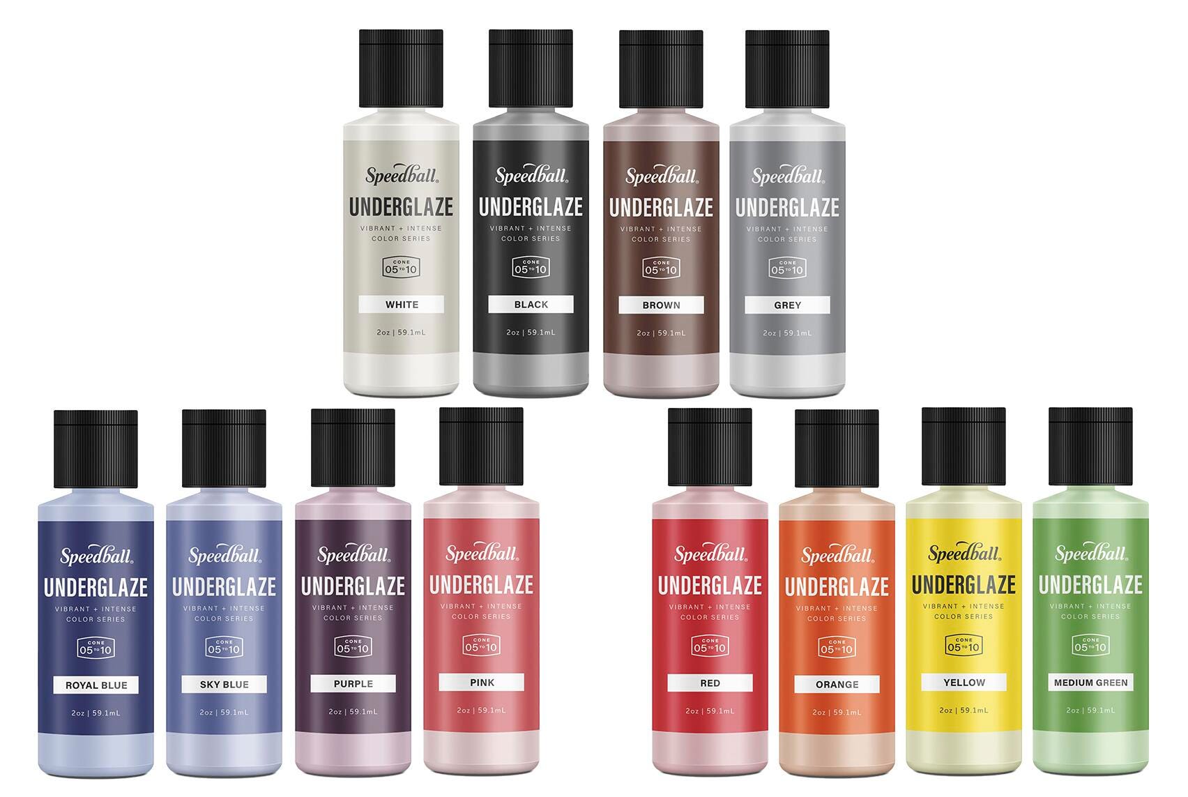 UNDERGLAZE SPEEDBALL 2 OZ SET OF 12