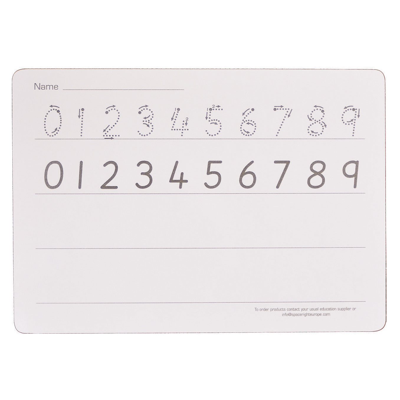 A4 Whiteboard-Number Formation Pack