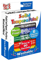 PAINT TEMPERA SOLID KWIK STIX ASST COLORS SET OF 6