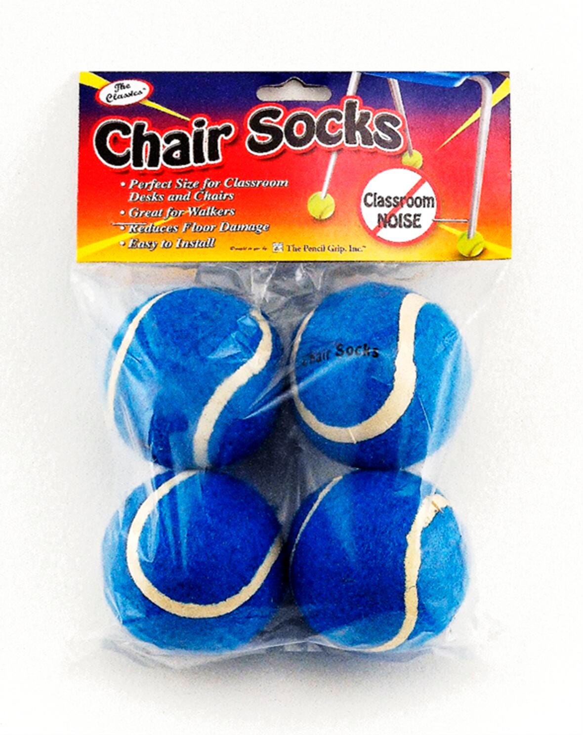 CHAIR SOCKS FLOOR PROTECTORS CLASS PACK-BLUE- 36 PACKS OF 4