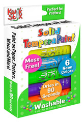 PAINT TEMPERA SOLID KWIK STIX NEON SET OF 6