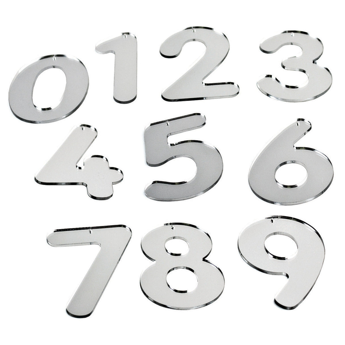 Mirror Numbers 0-9 Pack Of 10
