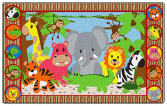 FLAGSHIP CARPETS - JUNGLE MATCHING FUN - 6 FT X 8 FT 4 IN RECTANGLE