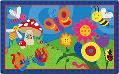 FLAGSHIP CARPETS - CUTIE BUGS -5 FT X 8 FT RECTANGLE - WASHABLE