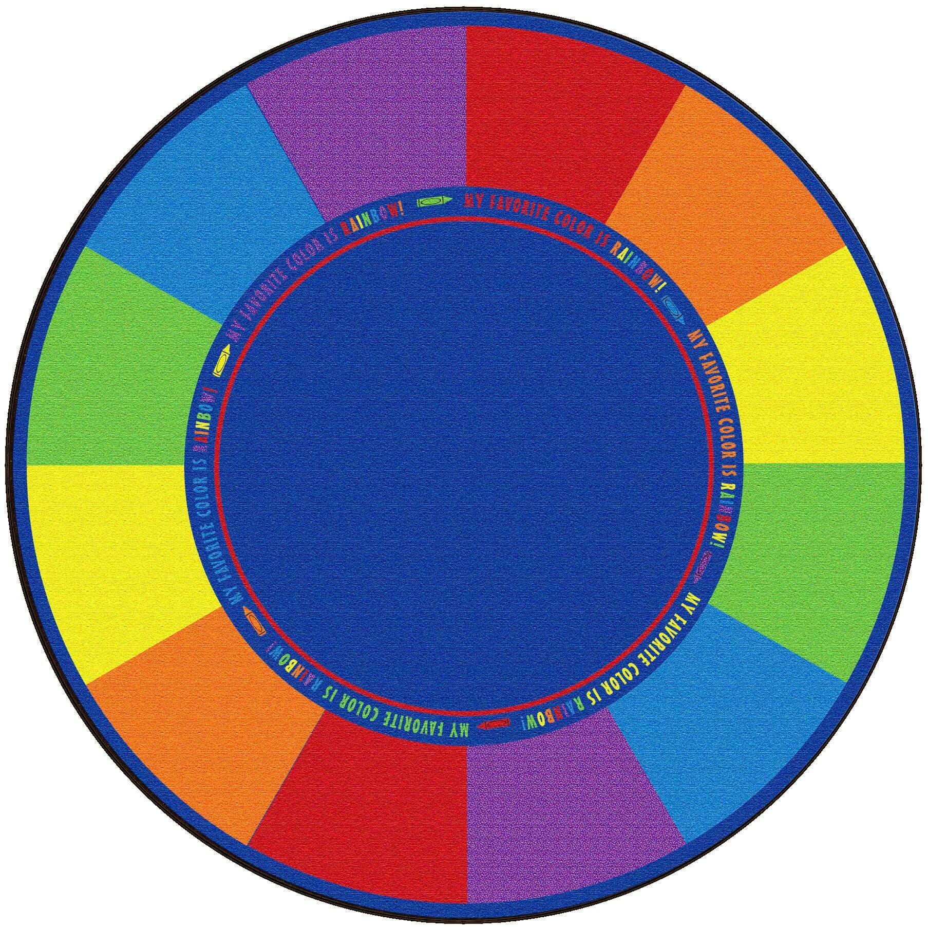 FLAGSHIP CARPETS - MY FAVORITE COLORS - 6 FT ROUND