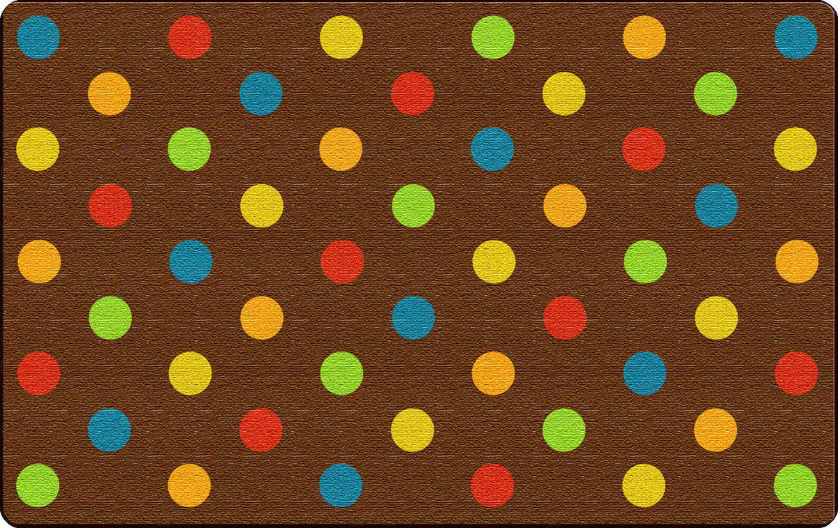 FLAGSHIP CARPETS - DOTS - 6 FT X 8 FT 4 IN RECTANGLE - MUTED