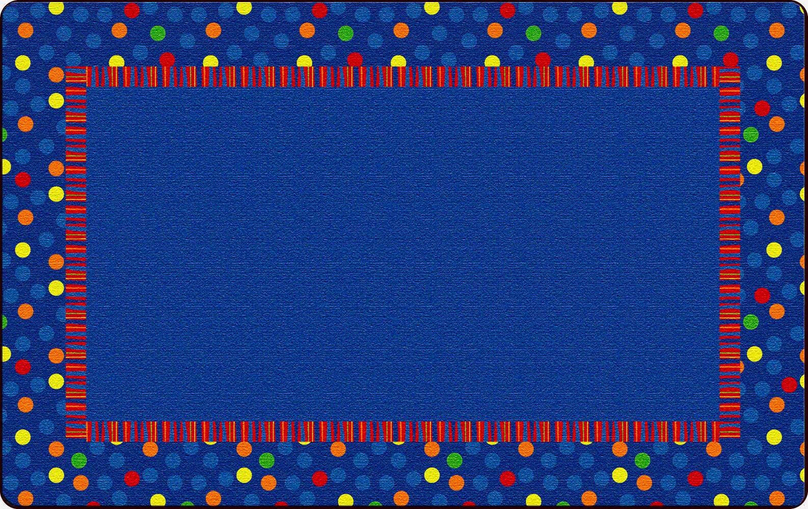 FLAGSHIP CARPETS - DOTS AND STRIPES - 4 FT X 6 FT RECTANGLE