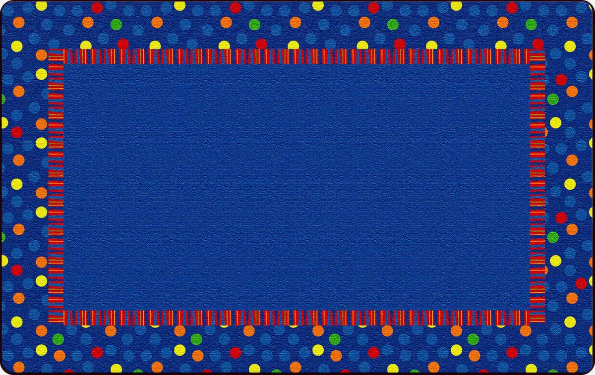 FLAGSHIP CARPETS - DOTS AND STRIPES - 4 FT X 6 FT RECTANGLE