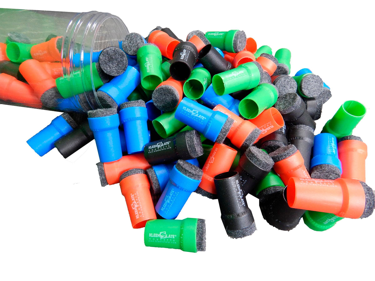 MARKERS DRY ERASE CAP ERASERS LARGE SET OF 100