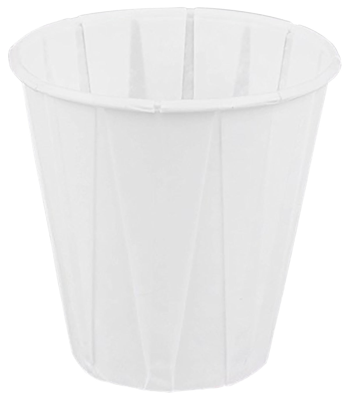 CUP -WHITE PAPER-PLEATED 3.5 OZ - CASE OF 2500