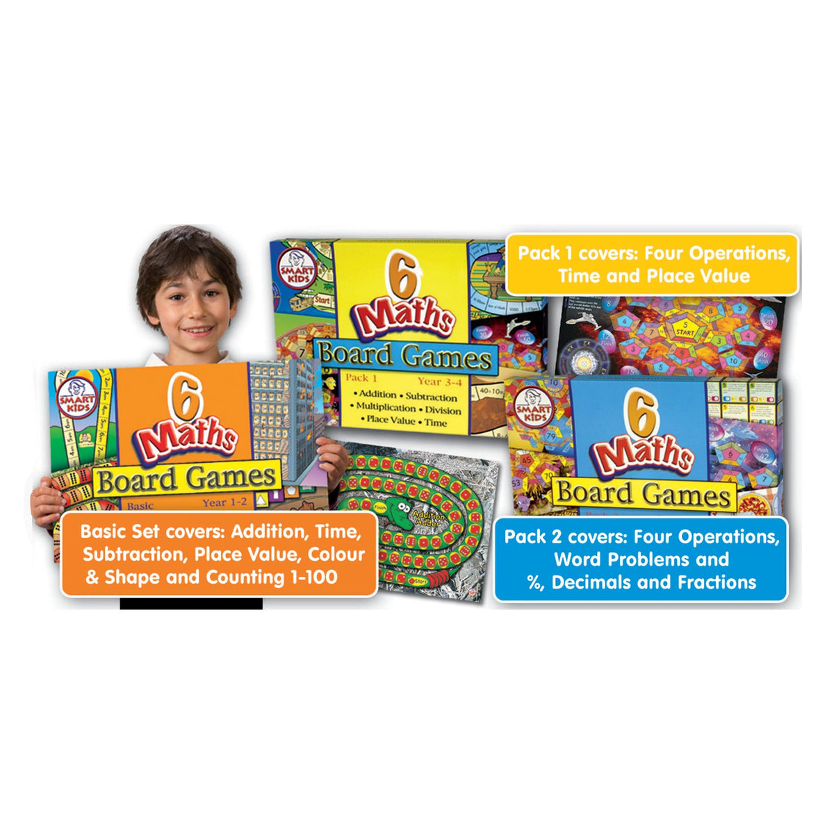 Math Board Games Pack 2