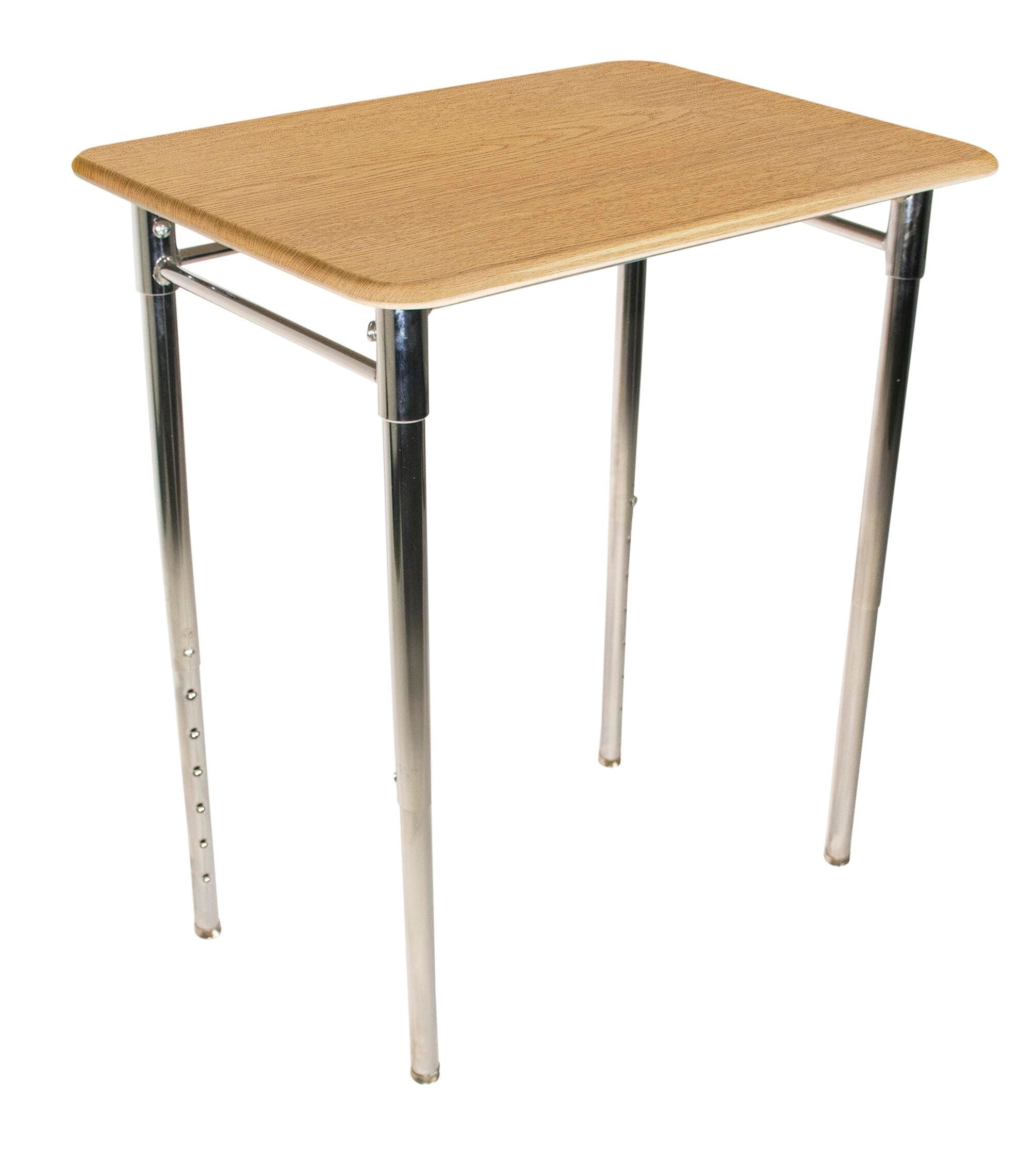 DESK - CLASSROOM SELECT - CONTEMPORARY COLLABORATION - RECTANGLE 26 W X 20 D - 22-33 INCH ADJUSTABLE HEIGHT - LAMINATE - T-MOLD - SPECIFY TOP COLOR - SPECIFY EDGE COLOR - NONE - GLIDE