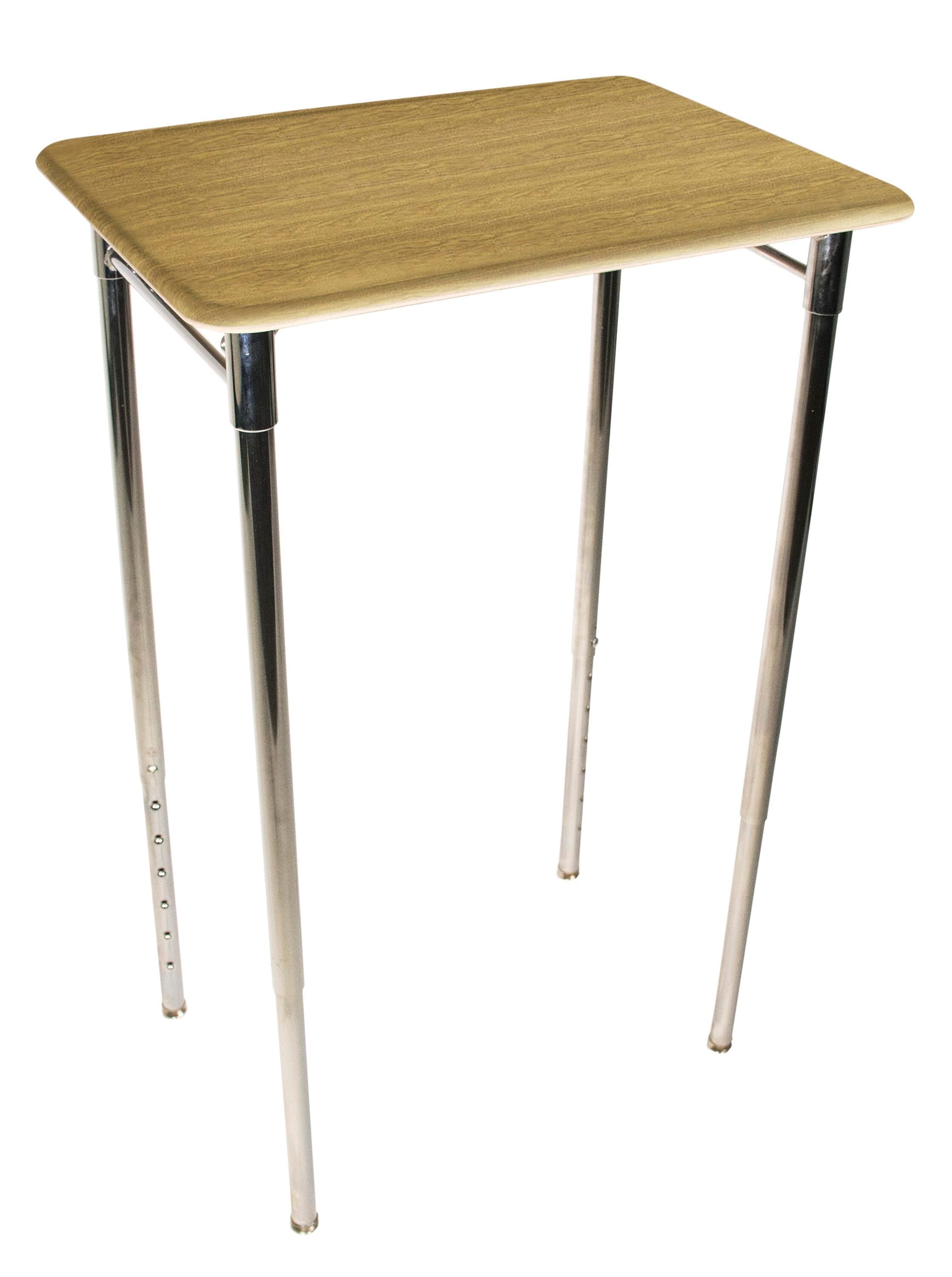 DESK - CLASSROOM SELECT - CONTEMPORARY COLLABORATION STANDING HEIGHT - RECTANGLE 26 W X 20 D - 30-43 INCH ADJUSTABLE HEIGHT - LAMINATE - PAINTED - SPECIFY TOP COLOR - SPECIFY EDGE COLOR - NONE - GLIDE