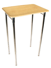 DESK - CLASSROOM SELECT - CONTEMPORARY COLLABORATION STANDING HEIGHT - RECTANGLE 26 W X 20 D - 30-43 INCH ADJUSTABLE HEIGHT - HARD PLASTIC - NONE - SPECIFY TOP COLOR - NONE - GLIDE