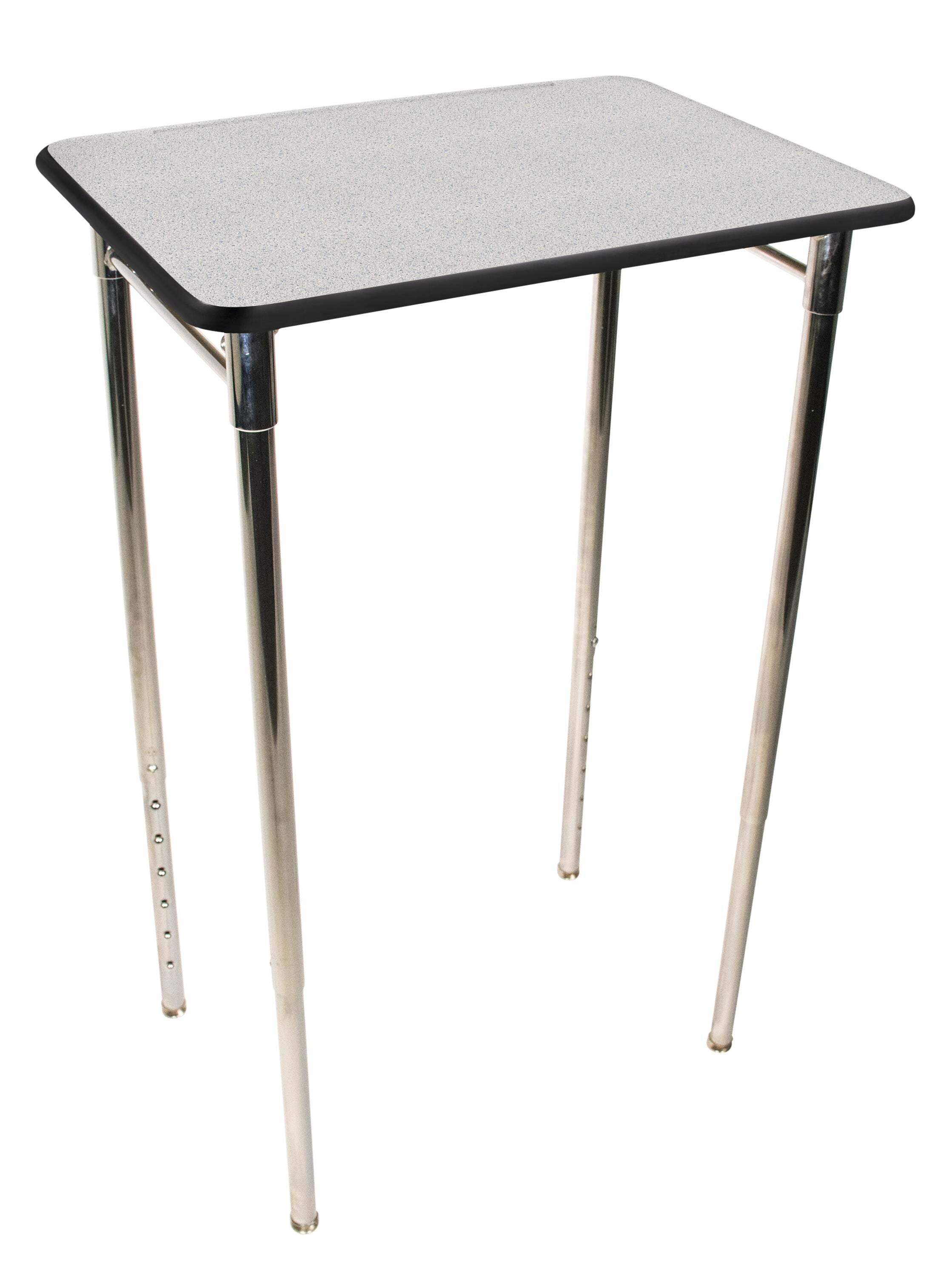 DESK - CLASSROOM SELECT - CONTEMPORARY COLLABORATION STANDING HEIGHT - RECTANGLE 26 W X 20 D - 30-43 INCH ADJUSTABLE HEIGHT - LAMINATE - LOCKEDGE - SPECIFY TOP COLOR - SPECIFY EDGE COLOR - NONE - GLID