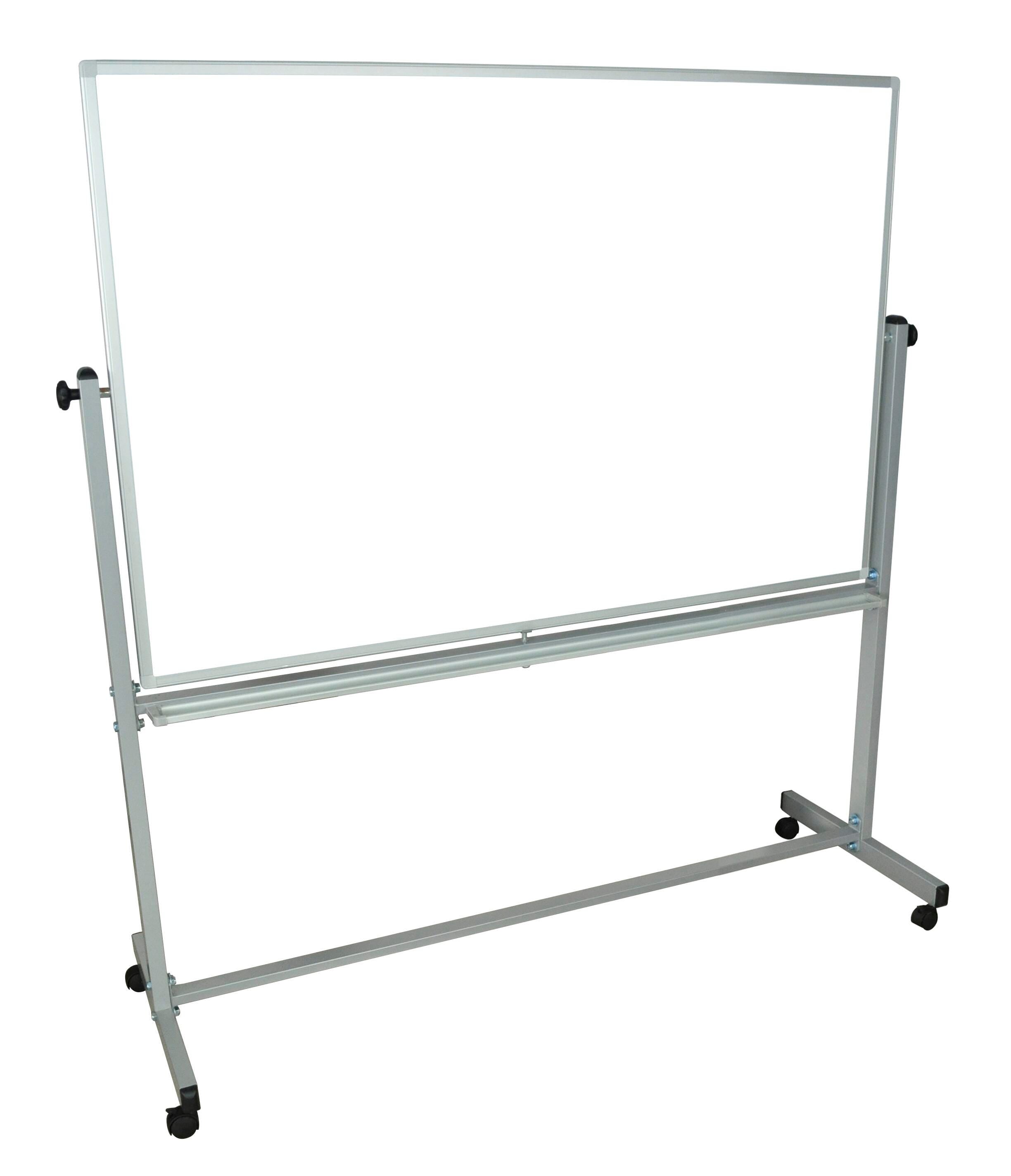 MARKERBOARD - LUXOR WORKSPACES - REVERSIBLE MAGNETIC WHITEBOARD - MOBILE - 60 W X 40 H IN