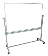 MARKERBOARD - LUXOR WORKSPACES - REVERSIBLE MAGNETIC WHITEBOARD - MOBILE - 60 W X 40 H IN