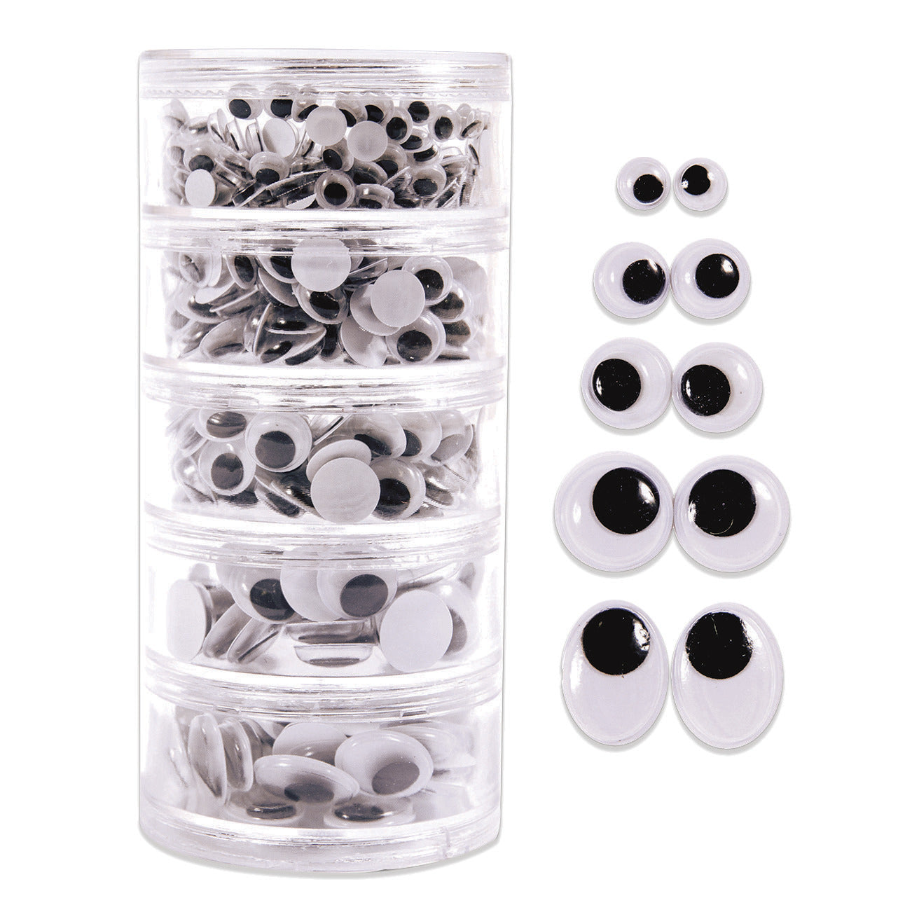 Wiggly Eyes Stack Pack - 560Pcs