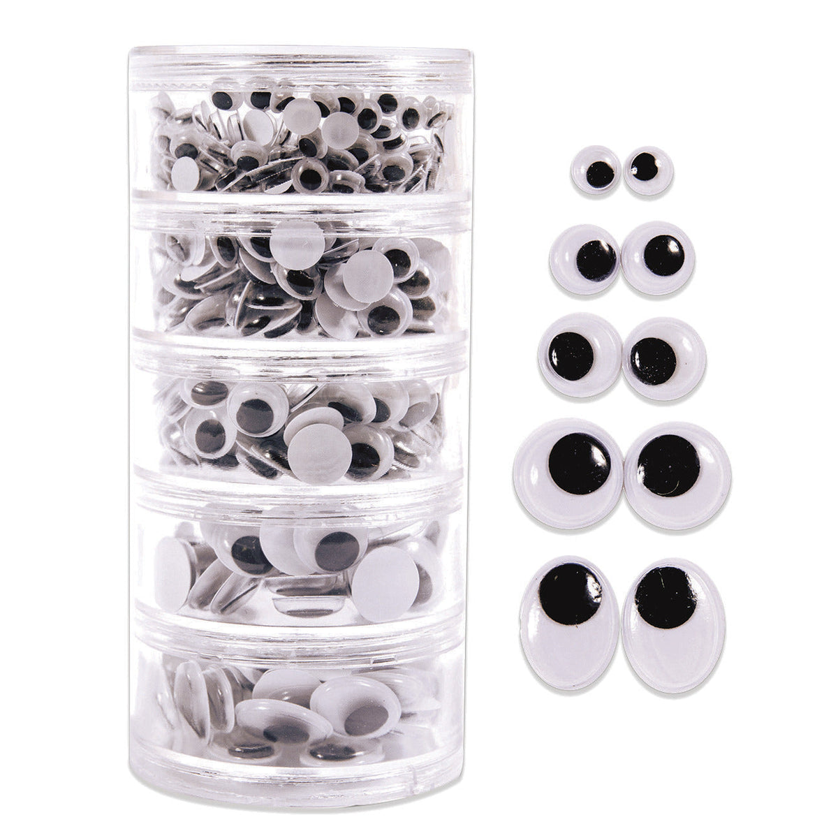 Wiggly Eyes Stack Pack - 560Pcs