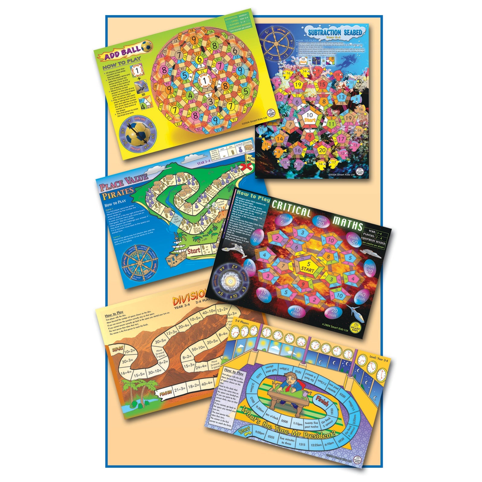 Maths Board Games- Pack 1 Set6