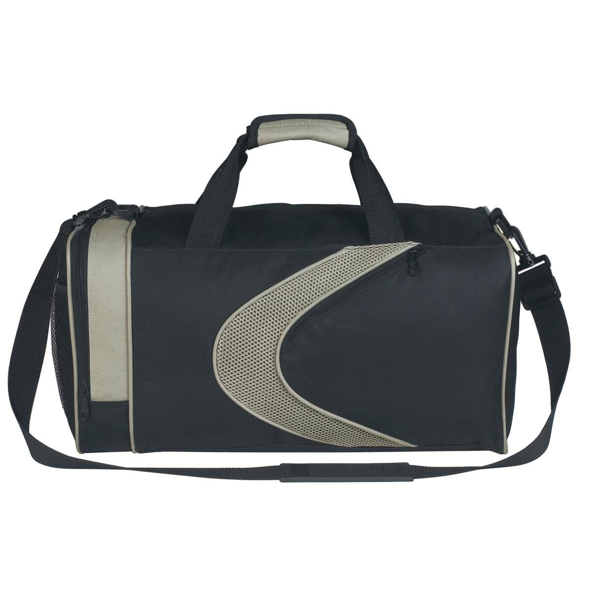 BAG - SPORTS DUFFEL - GRAY/BLACK
