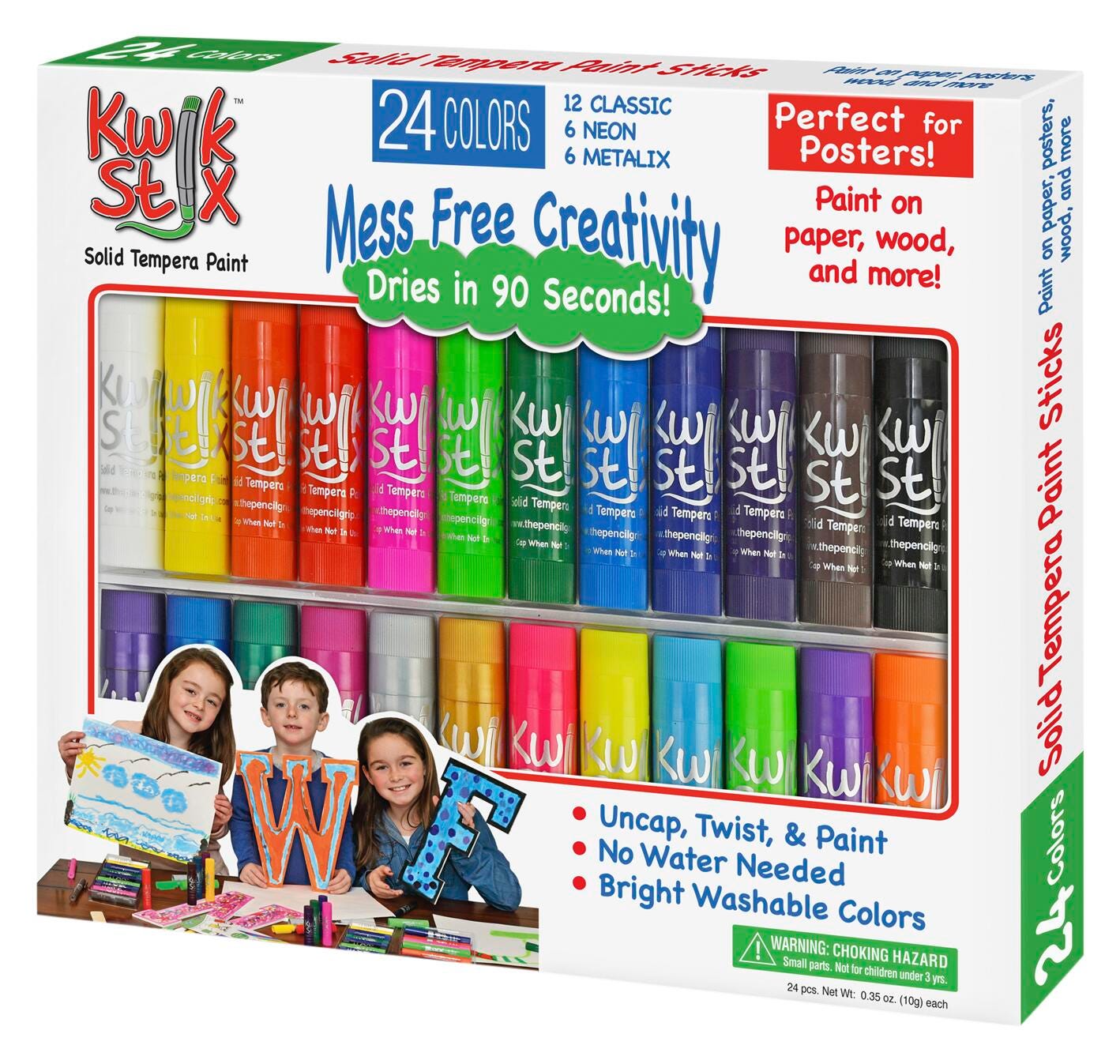 PAINT TEMPERA SOLID KWIK STIX COMBO SET OF 24