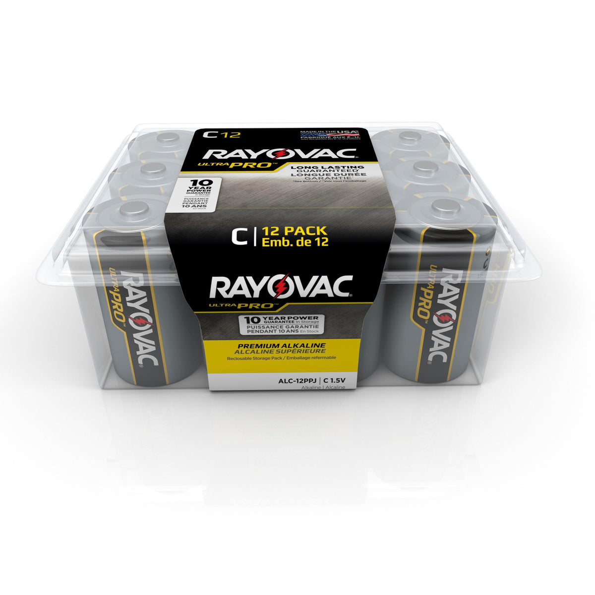 BATTERY RAYOVAC ULTRA PRO - C - PK OF 12 - ALC-12PPJ