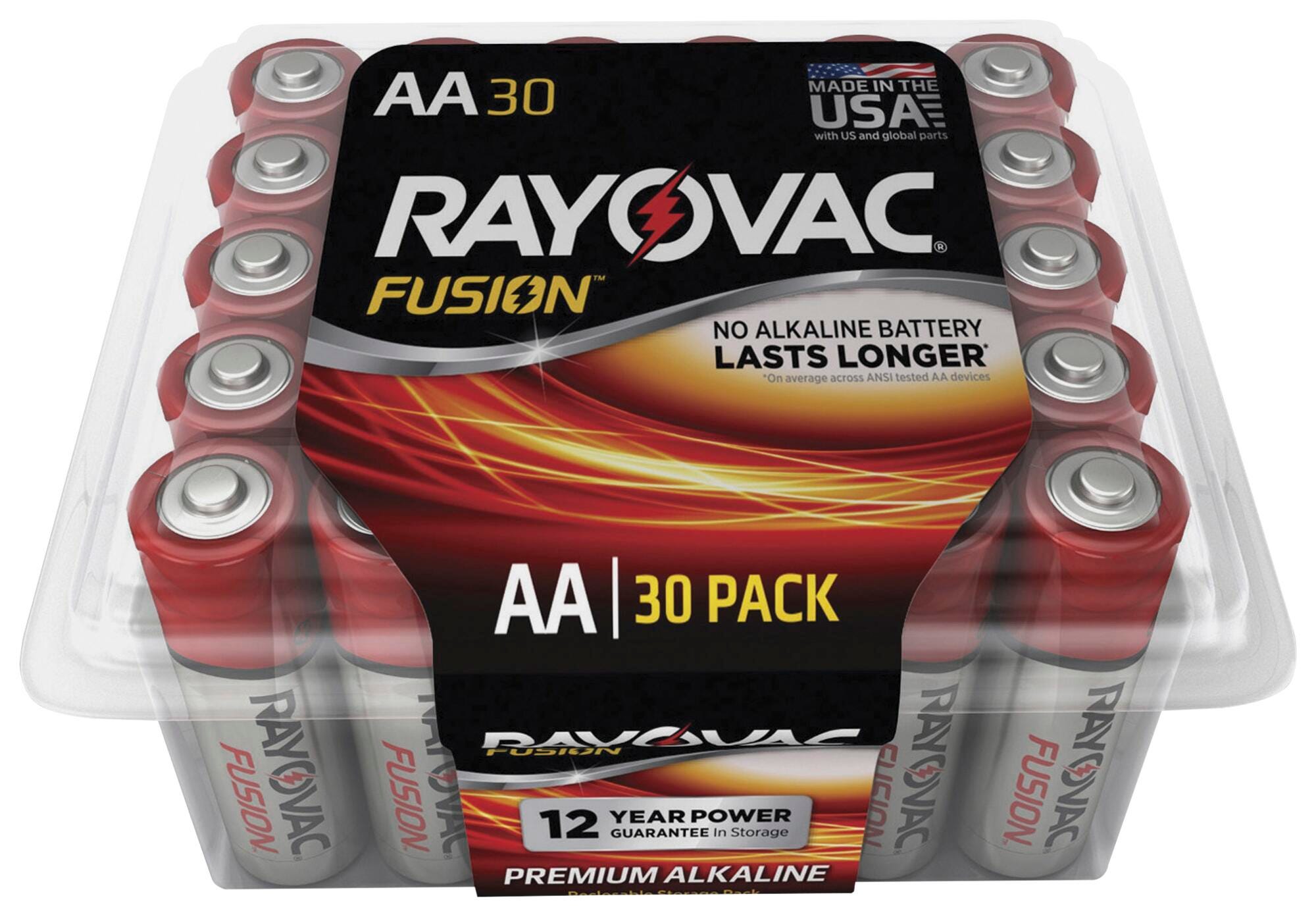 BATTERY RAYOVAC FUSION - AA - PK OF 30 - 815-30PPFUSK