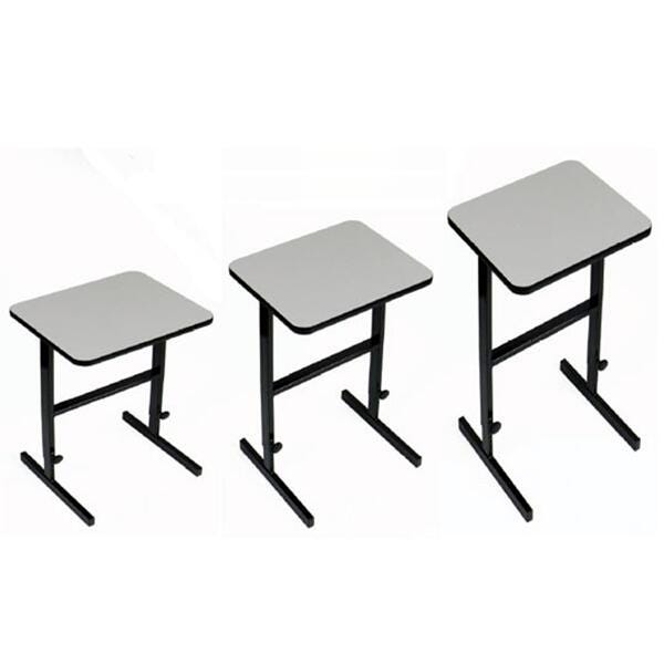 DESK - CORRELL - STANDING STUDENT DESK - 34-42 IN ADJUSTABLE HEIGHT - 24 W X 20 D IN - SPECIFY TOP COLOR