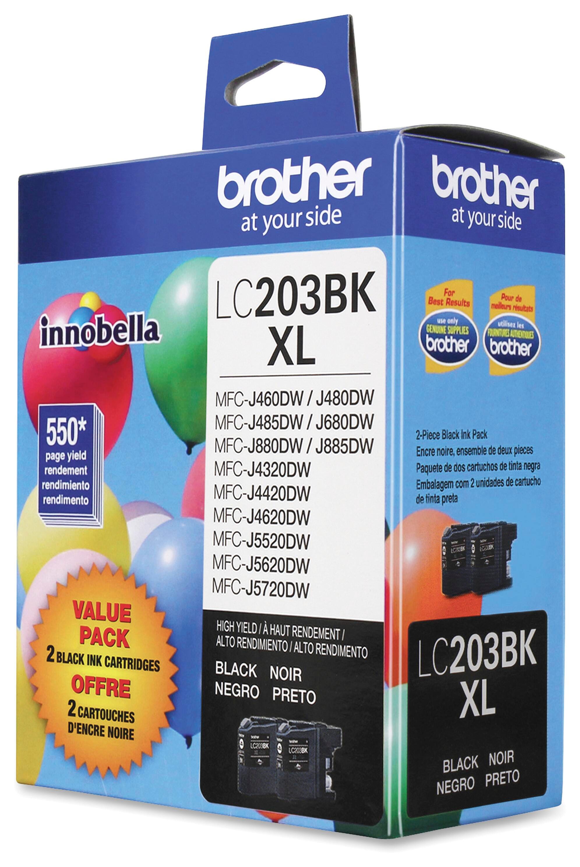 CARTRIDGE INK TONER BROTHER BRTLC2032PKS BLACK PK OF 2