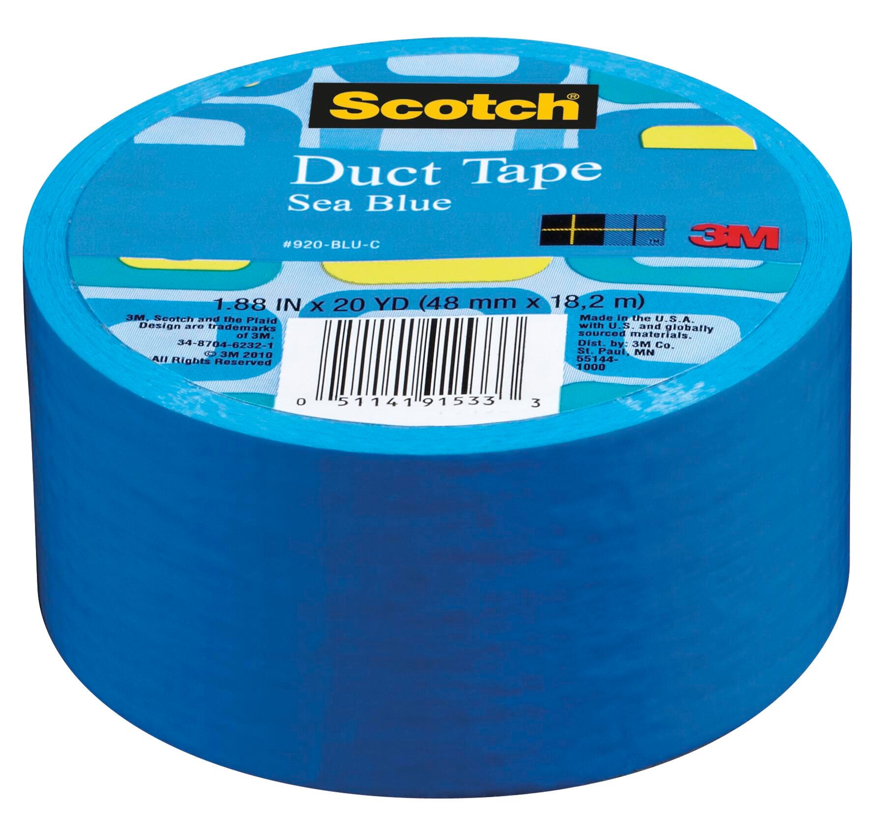TAPE SCOTCH CLRD DUCT 1.88 IN X 20 YD SEA BLUE