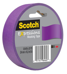 TAPE DECORATIVE MASKING 0.94 IN X 20 YD PURPLE