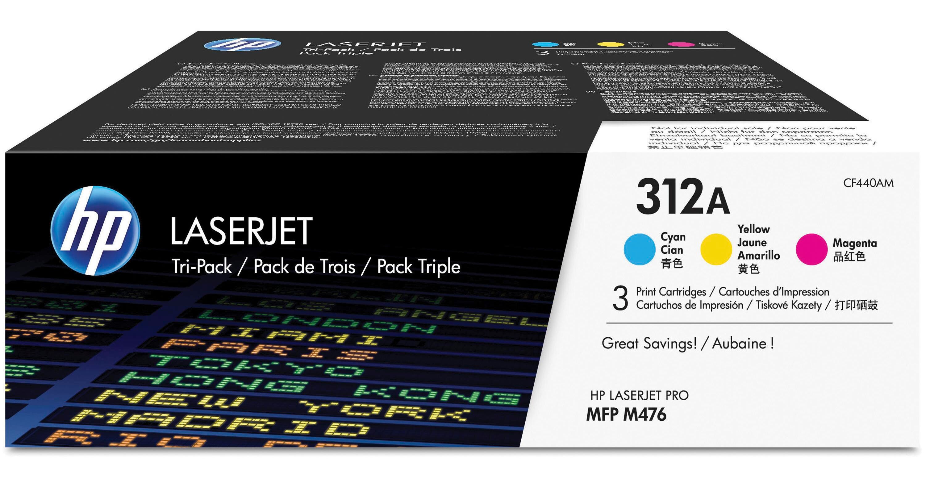 CARTRIDGE INK TONER HP HEWCF440AM TRI-COLOR