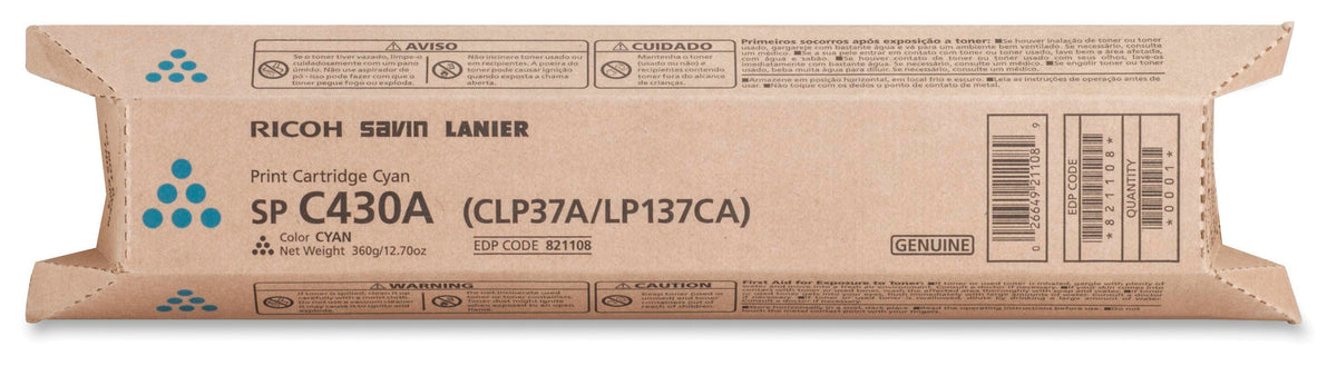 CARTRIDGE INK TONER RICOH RIC821108 CYAN