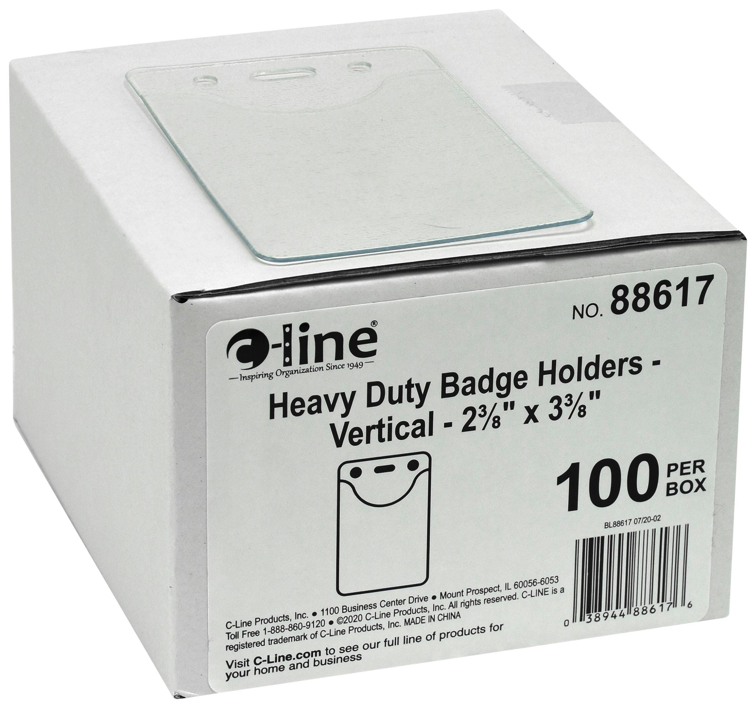 HOLDER BADGE HEAVY DUTY VINYL VRT 100/PK