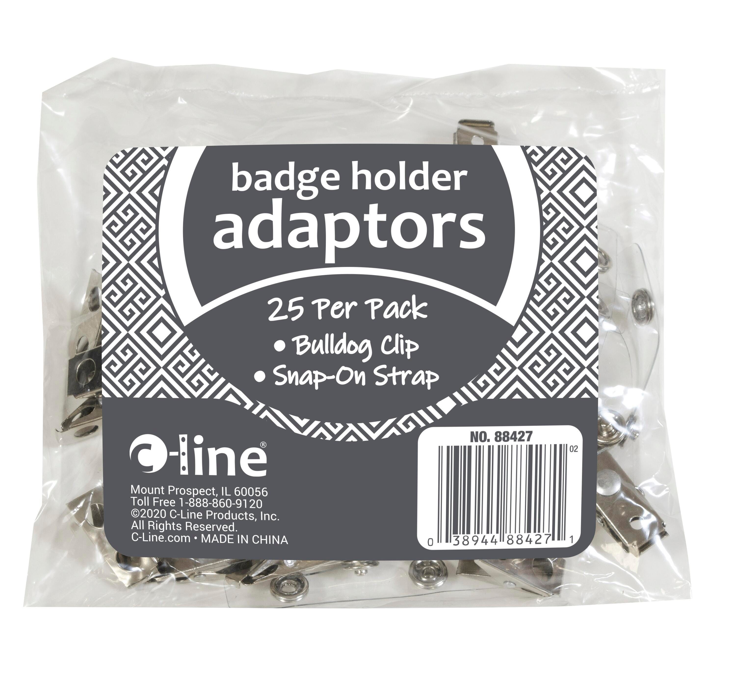 ADAPTOR BADGE HOLDER CLIP 25/PK