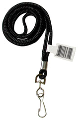 LANYARD STANDARD SWIVEL HK BLK 1/EA
