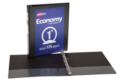 BINDER VIEW ECONOMY AVERY 1 IN ROUND RING BLACK